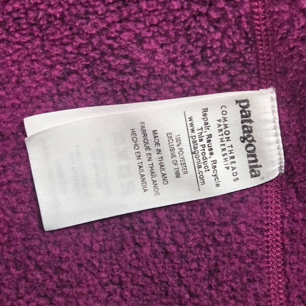 Patagonia Better Sweater Jacket Womens Small Purple Full Zip Fleece 25542 FA16 - Picture 7 of 10